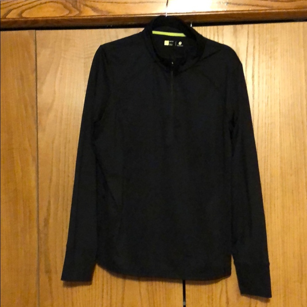 Xersion 3/4 Zip Black Athletic Pullover